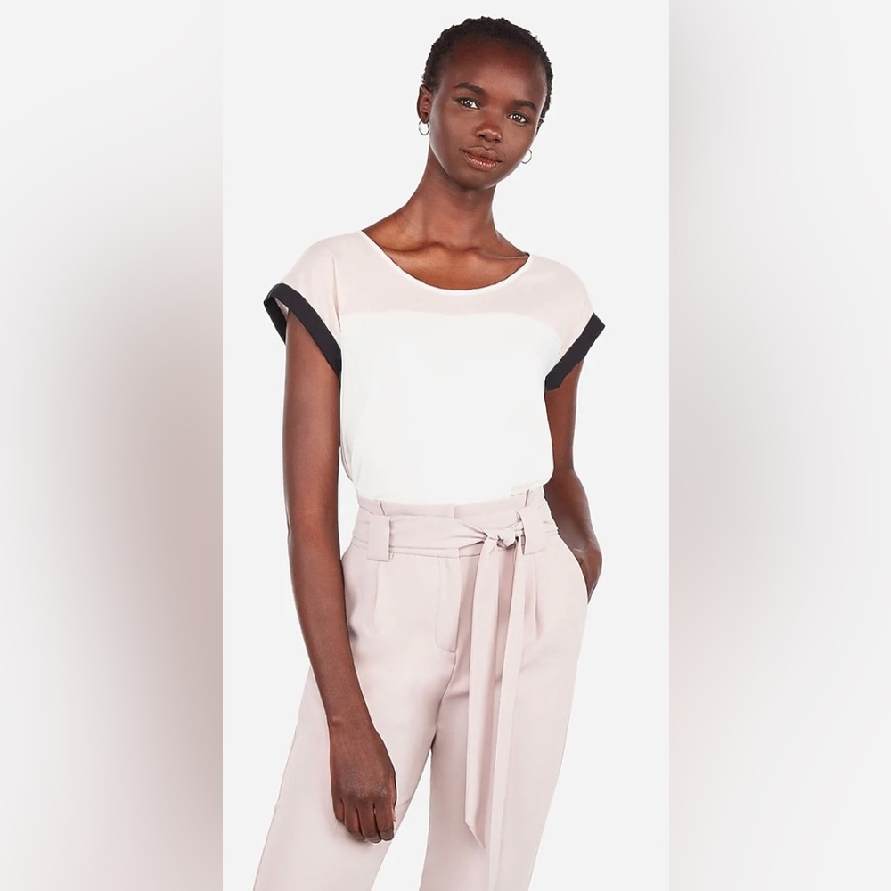 Express Color block Gramercy Tee - Picture 2 of 5